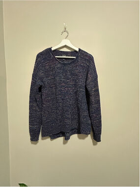 GAP Crew Neck Sweater Size M Blue Multicolor Knit
